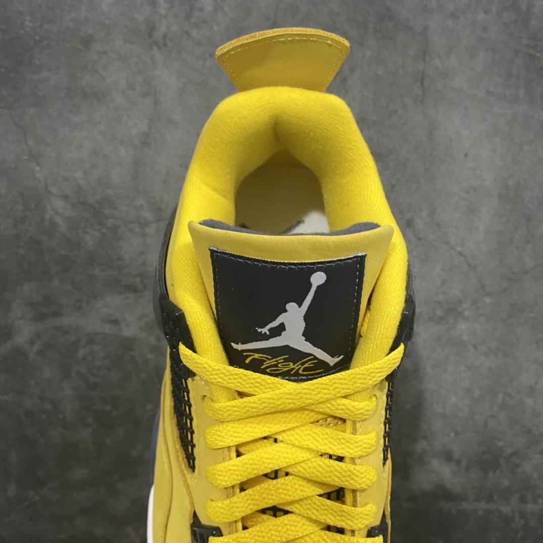 H12 version Air Jordan AJ4 Retro Electric Mother Yellow Lightning 314254-702