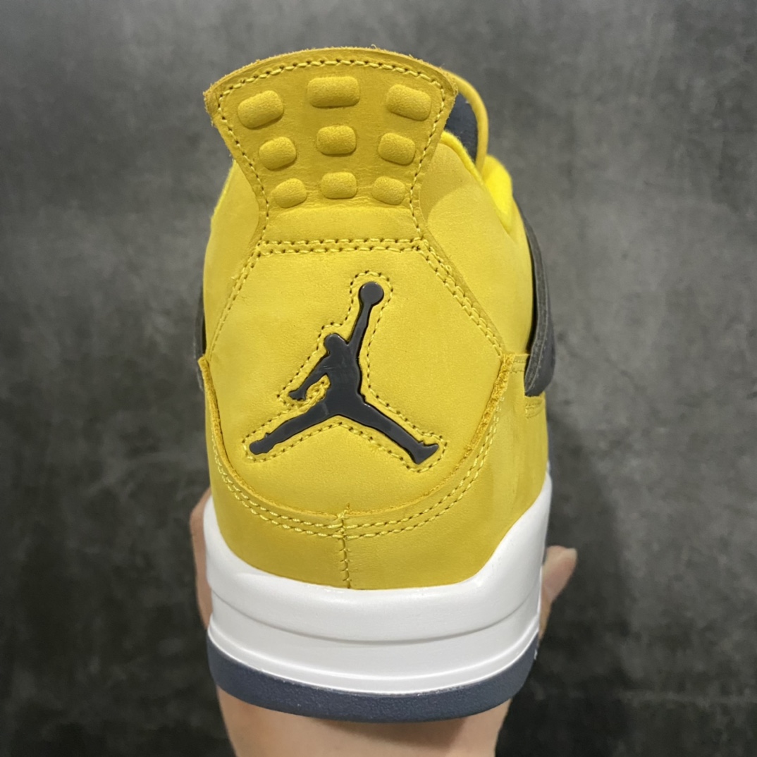 H12 version Air Jordan AJ4 Retro Electric Mother Yellow Lightning 314254-702