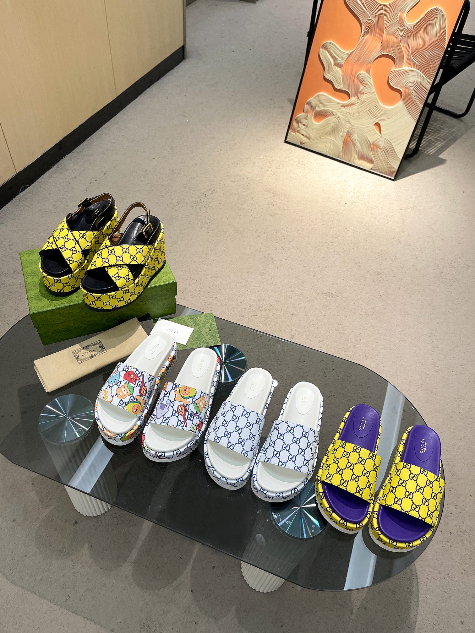 Gucci Limited Edition Platform Slides with Cartoon Print - Stylish and Comfortable 10 a1683004904349 2667