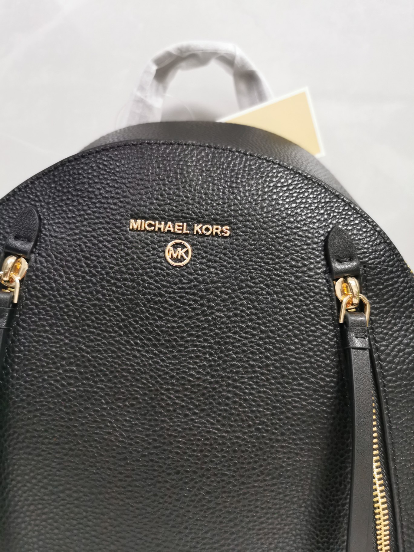Michael Kors Mk纯原货小字母双肩包拼接女包 RHEA ZIP字母双肩包书包旅行包中号背包