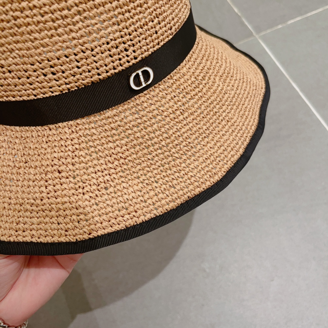 Dior迪奥夏季新款拉菲草帽