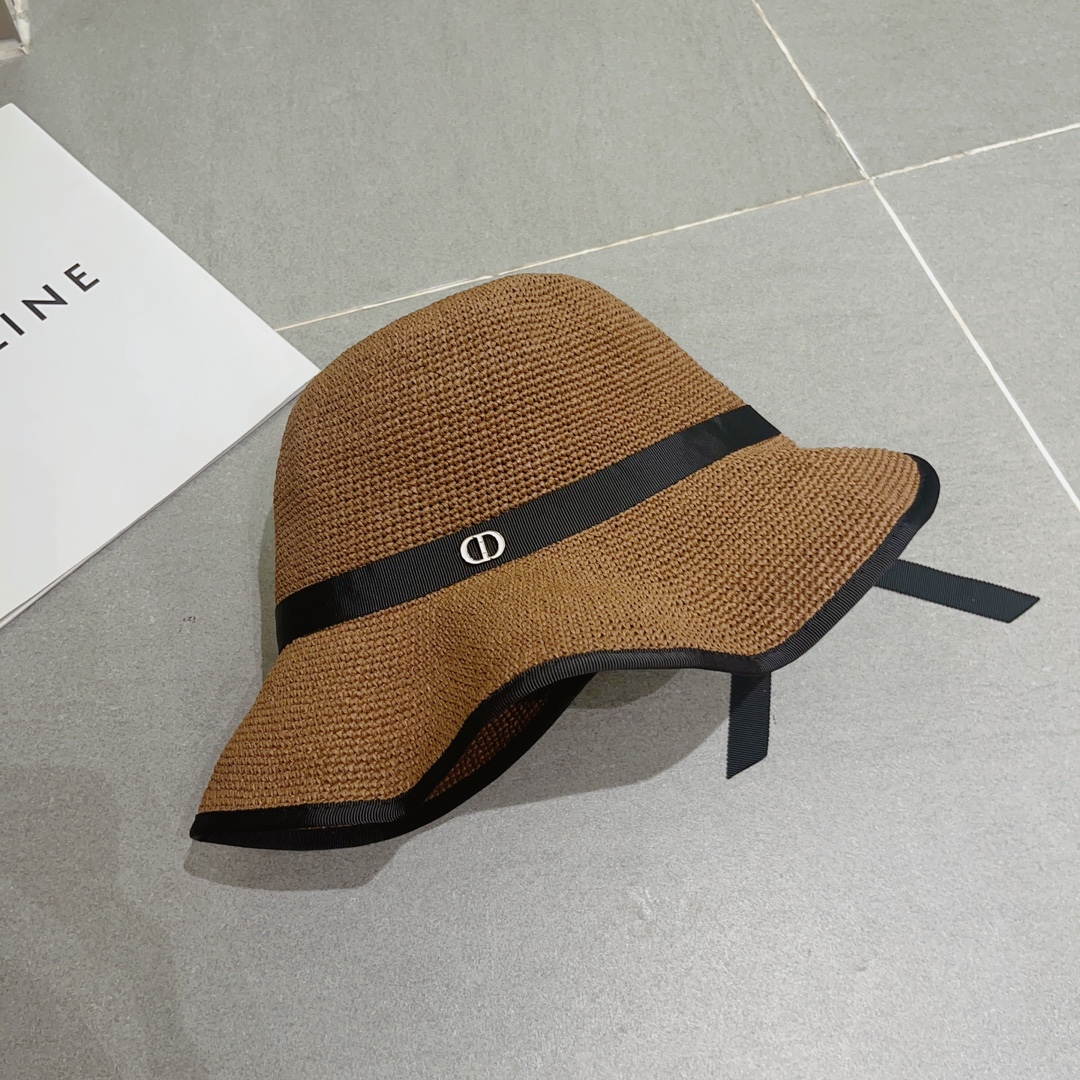 Dior迪奥夏季新款拉菲草帽