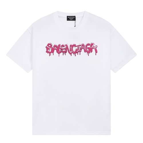 Balenciaga Ice Cream Melting Logo Print Short Sleeve T-Shirt Relaxed Fit