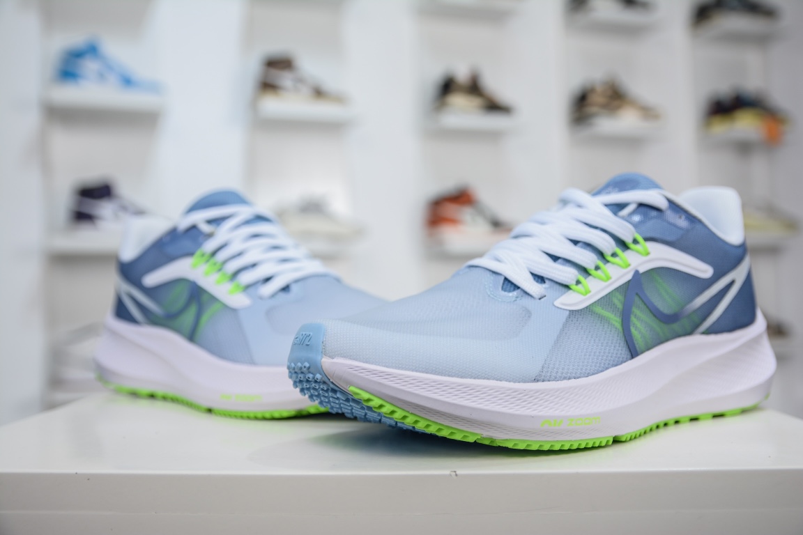 150 耐克Nike Air Zoom Pegasus 39 X"Fog Blue/White/Volt"39代超级飞马涡轮增压马拉松休闲运动慢跑鞋 CW7358-823