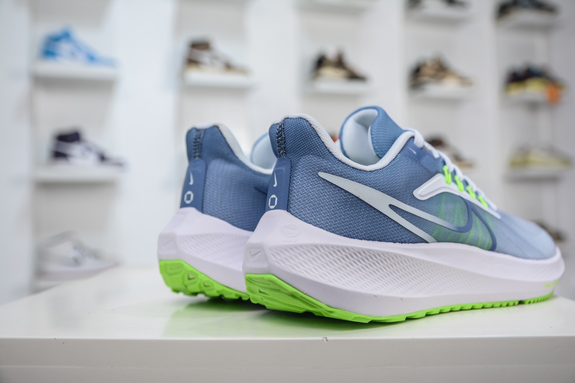 150 耐克Nike Air Zoom Pegasus 39 X"Fog Blue/White/Volt"39代超级飞马涡轮增压马拉松休闲运动慢跑鞋 CW7358-823