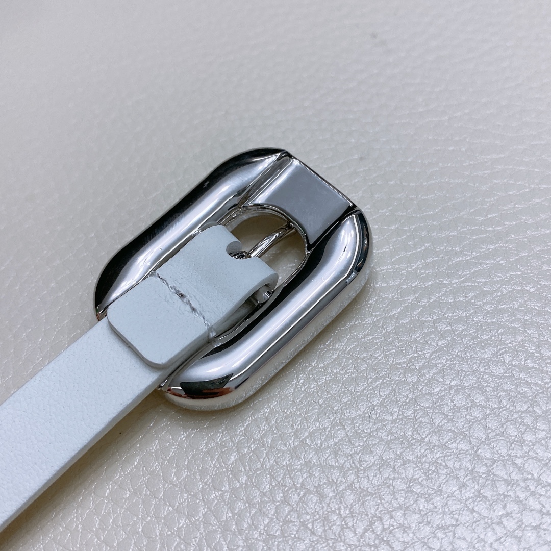 Ms. BV Calfskin Link Belt: Soft Hands, Brass Buckle, Various Sizes. - 图片 6