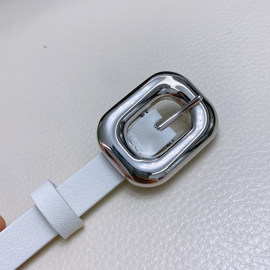 Ms. BV Calfskin Link Belt: Soft Hands, Brass Buckle, Various Sizes. - 图片 2