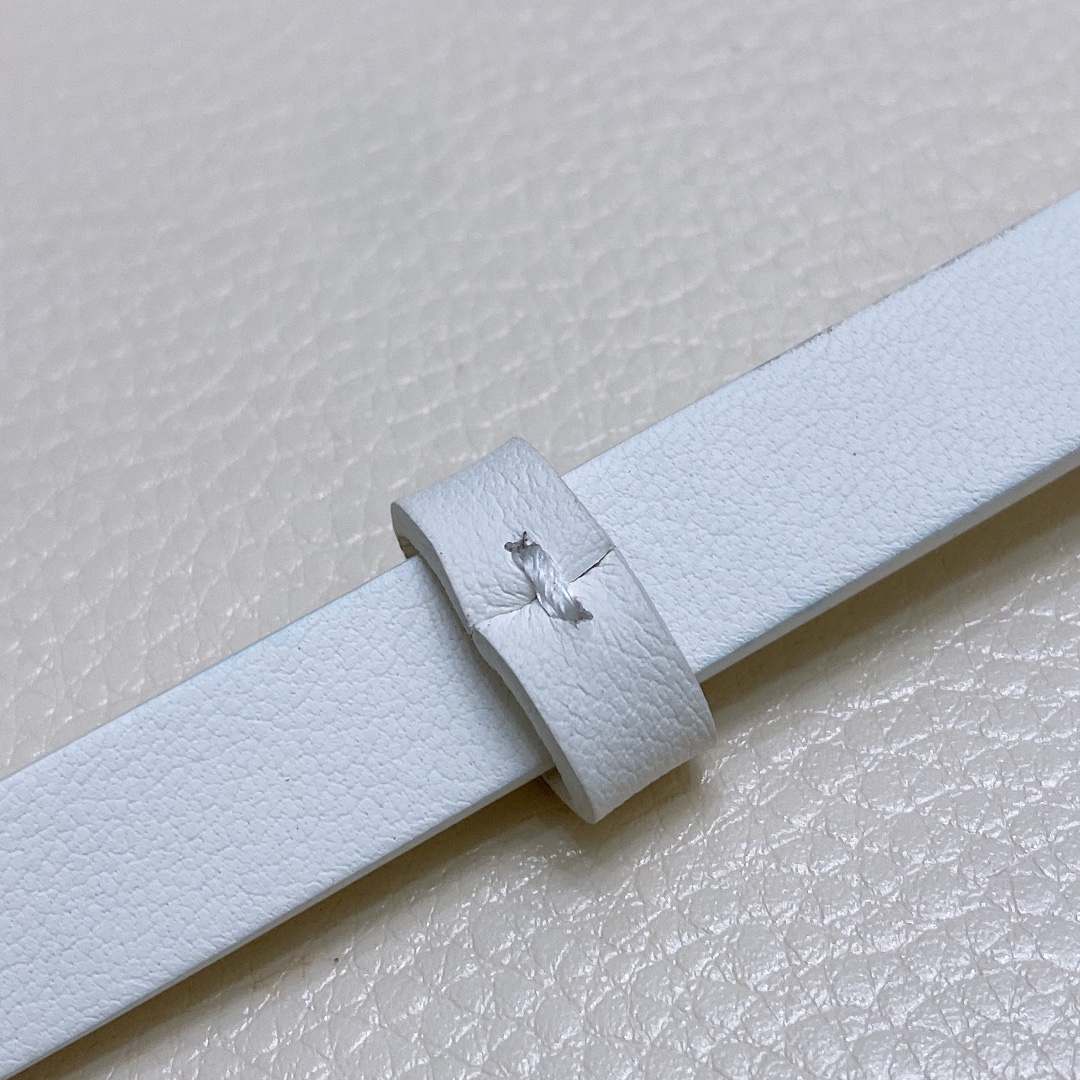 Ms. BV Calf Skin Link Belt with Brass Buckle: Various Sizes Available - 图片 2