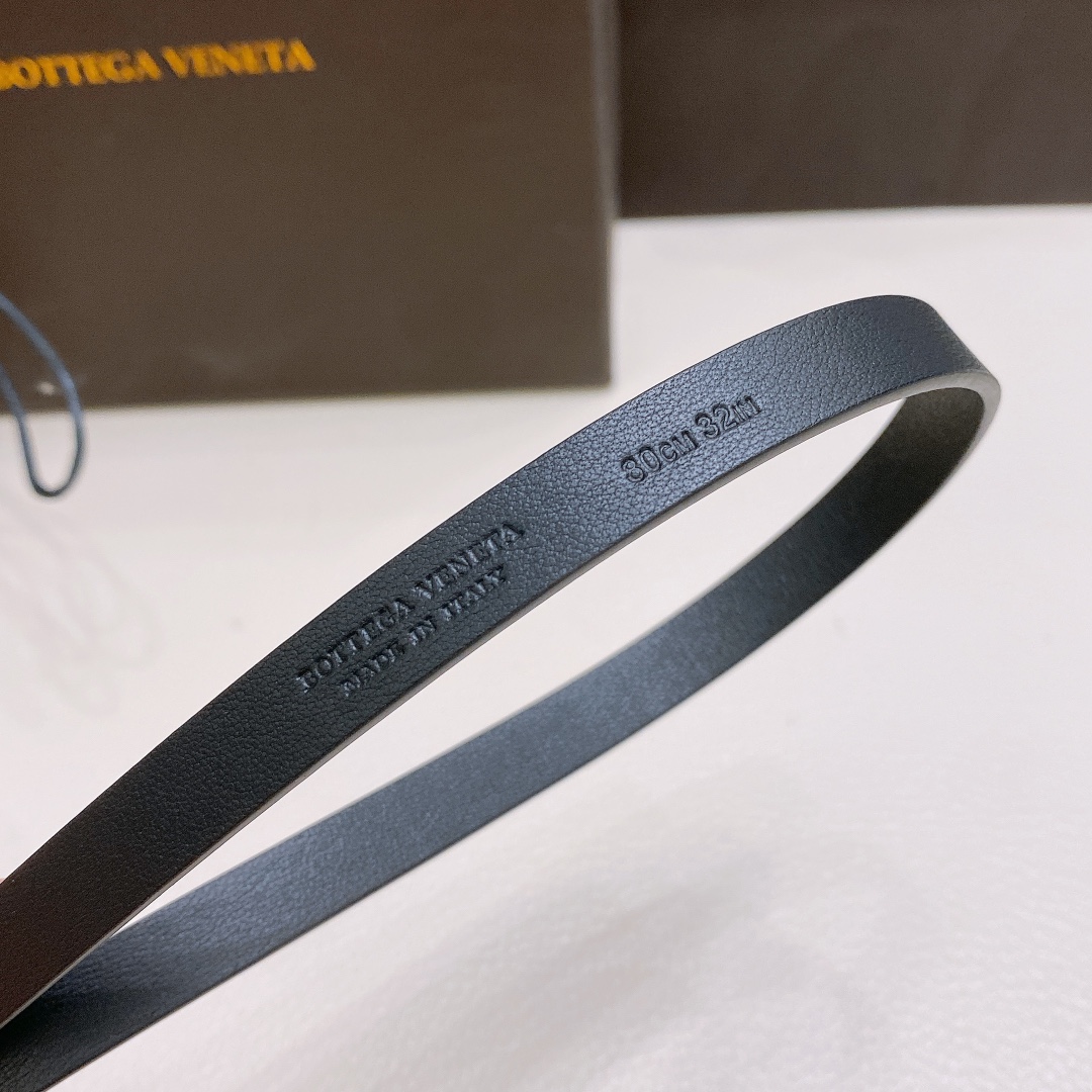 Ms. BV Calfskin Link Belt with Brass Buckle in Various Sizes - 图片 3