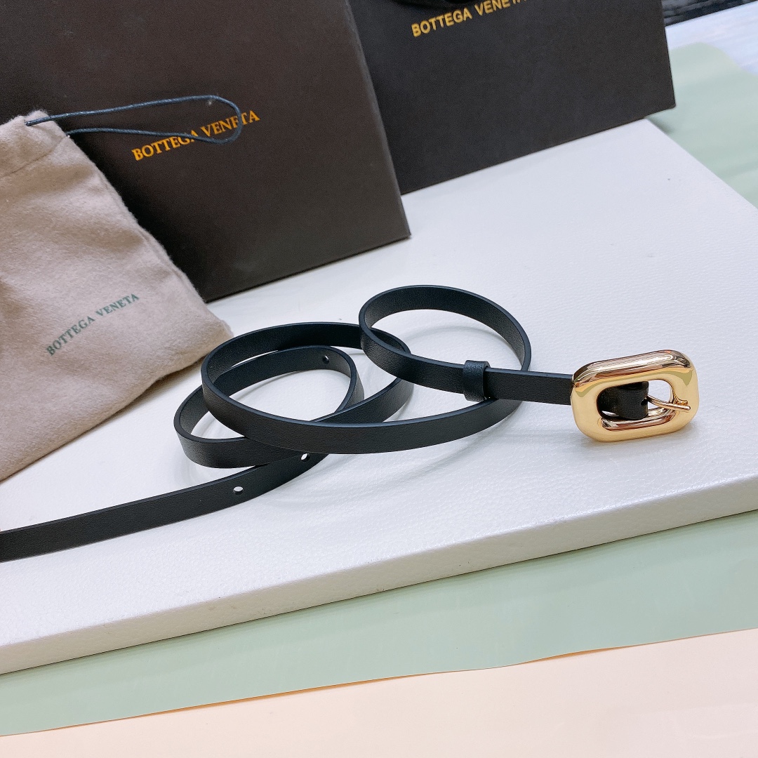 Ms. BV Belt Purchase Guide: Chan Link Double-Sided Calfskin Belt with Brass Buckle - 图片 1