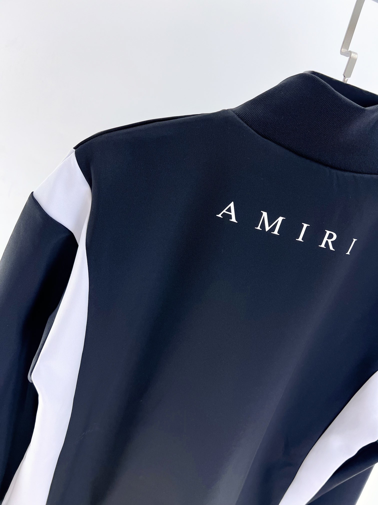 Amiri Men's Black & White Track Jacket: Zip-Up, Comfortable Fabric, Sizes S-XL 9 i1683013619 1720 7