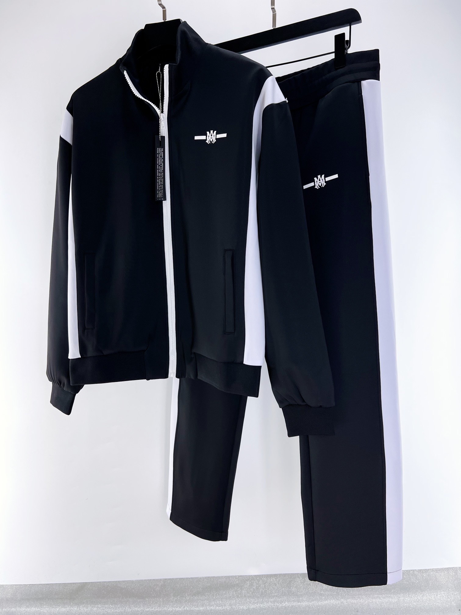 Amiri Men's Black & White Track Jacket: Zip-Up, Comfortable Fabric, Sizes S-XL 4 i1683013619 2250 1