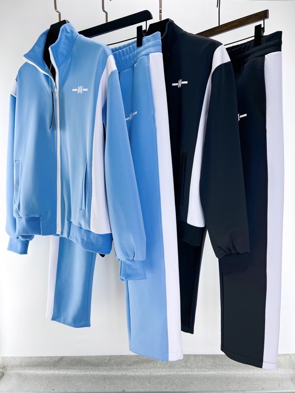 Amiri Men's Black & White Track Jacket: Zip-Up, Comfortable Fabric, Sizes S-XL 3 i1683013619 4465 0