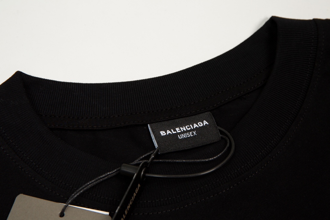 170 Balenciga/巴黎世家2023SS 双B前后字母短袖