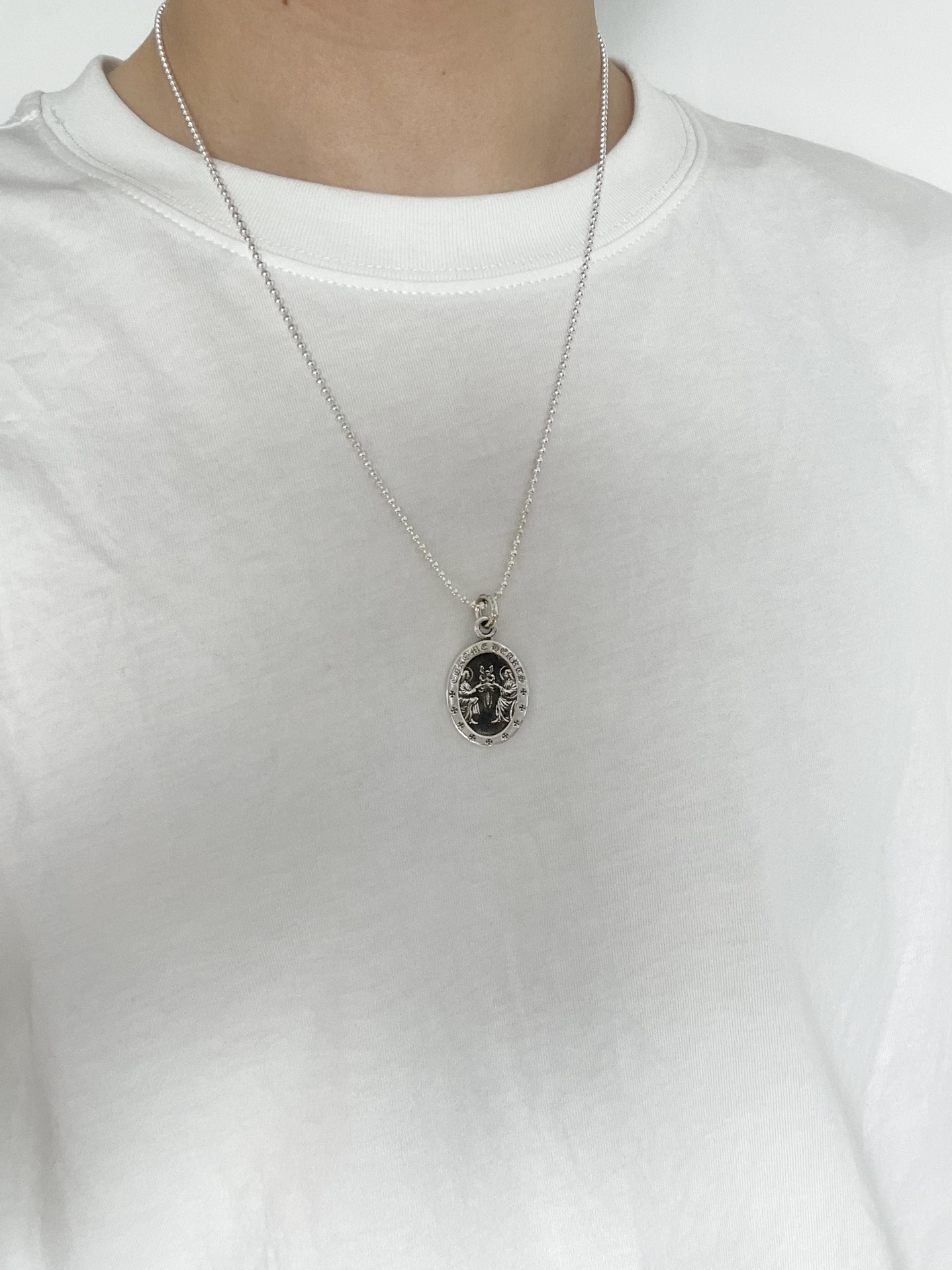 Chrome Hearts 克罗心 橢圆天使牌项链