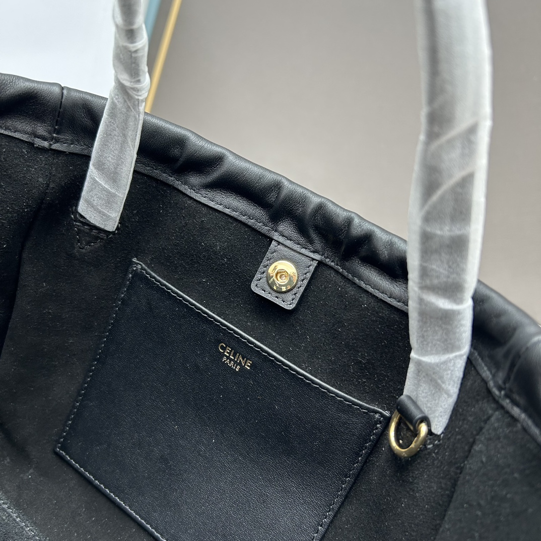 1010 CELINE｜小号光滑牛皮革抽绳包最新MINI CUIR CABAS 早春新品