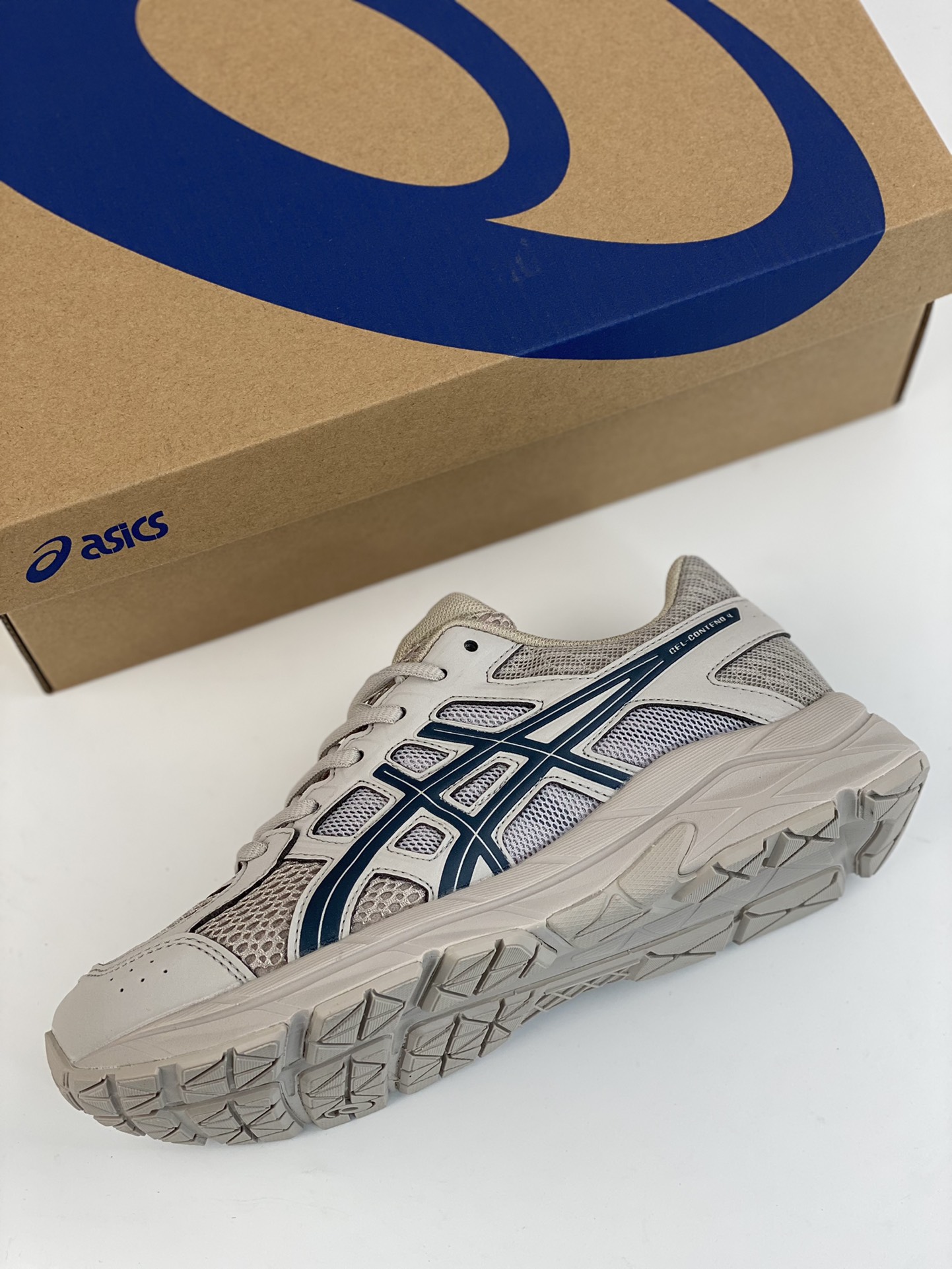 160 Asics Gel-Contend 4 灰蓝 亚瑟士减震防滑运动跑步鞋 T8D4Q-200