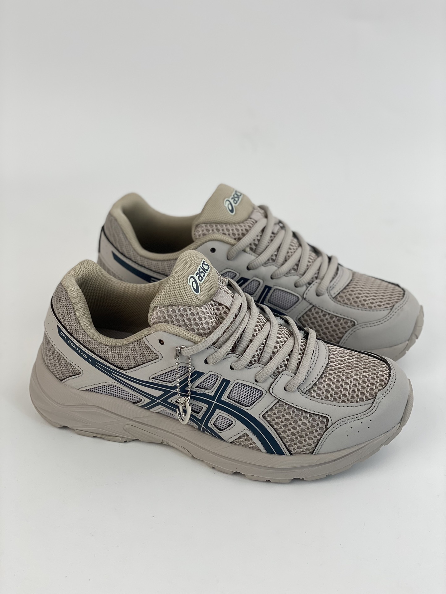 160 Asics Gel-Contend 4 灰蓝 亚瑟士减震防滑运动跑步鞋 T8D4Q-200