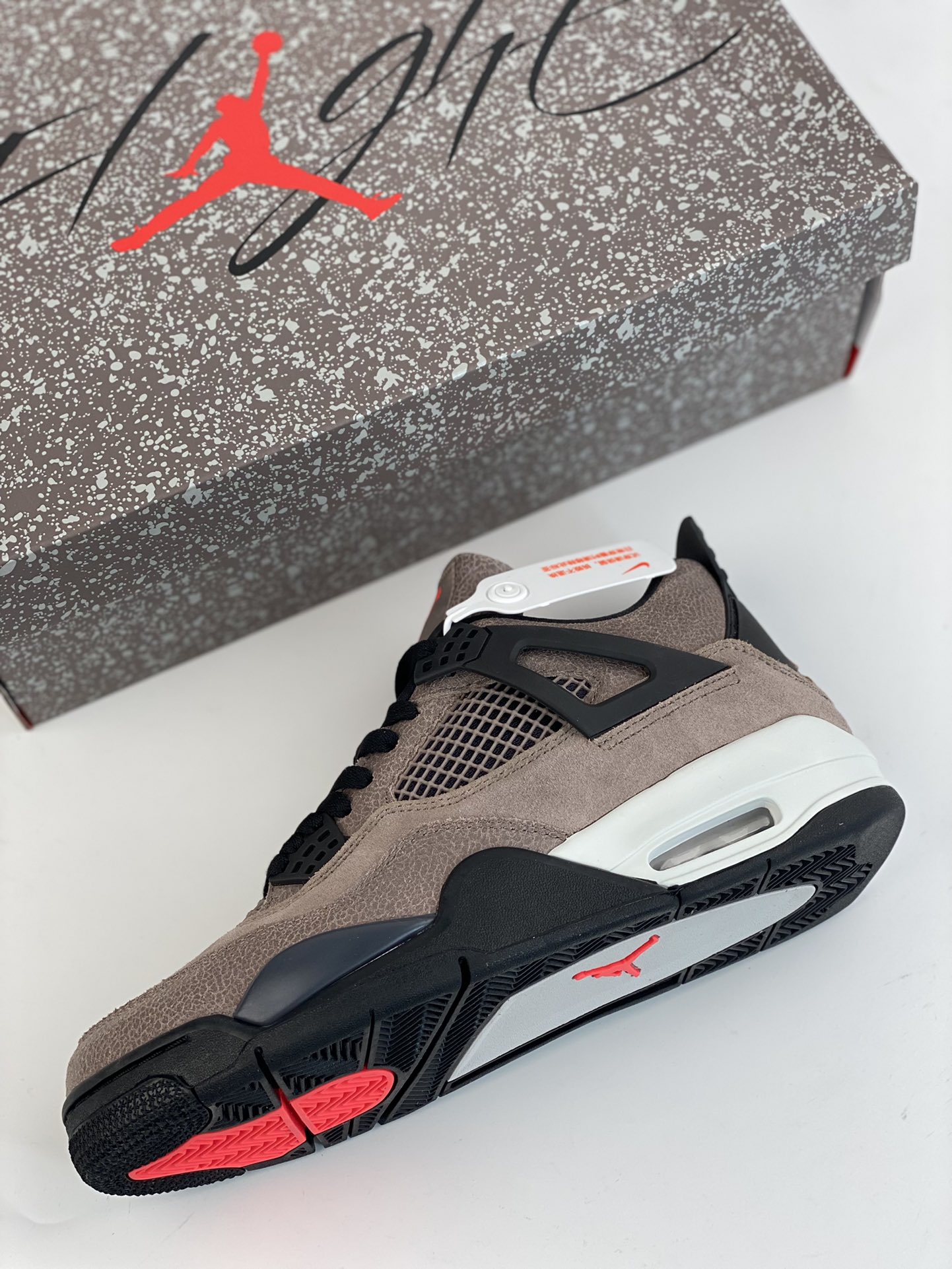 240 Air Jordan 4 Retro 麂皮摩卡黑棕 DB0732-200