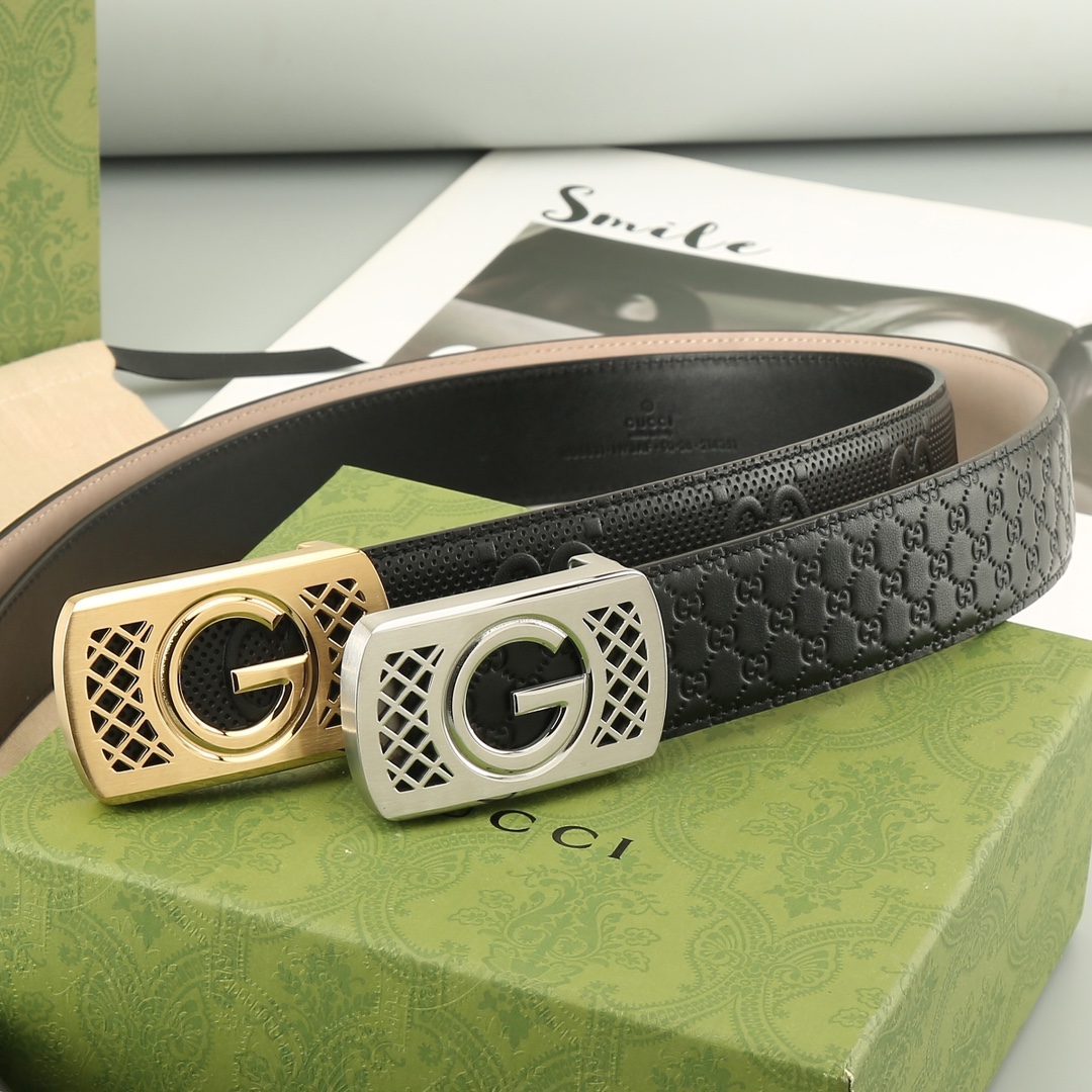 Gucci️头层牛皮宽3.8CM官网