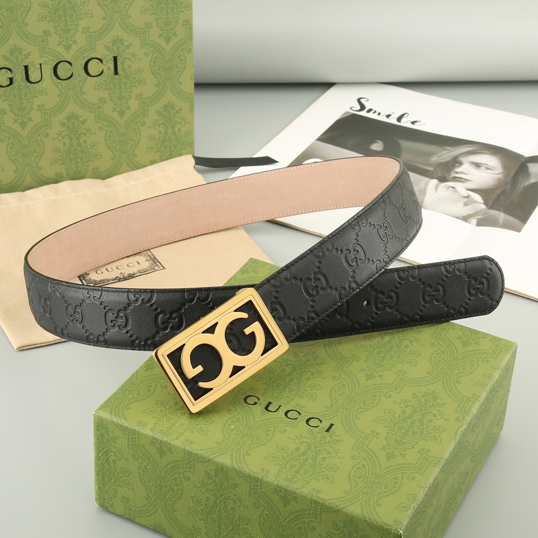 Gucci️头层牛皮宽3.8CM官网