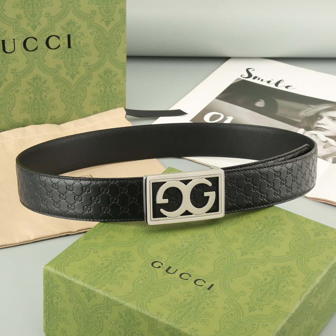 Gucci️头层牛皮宽3.8CM官网
