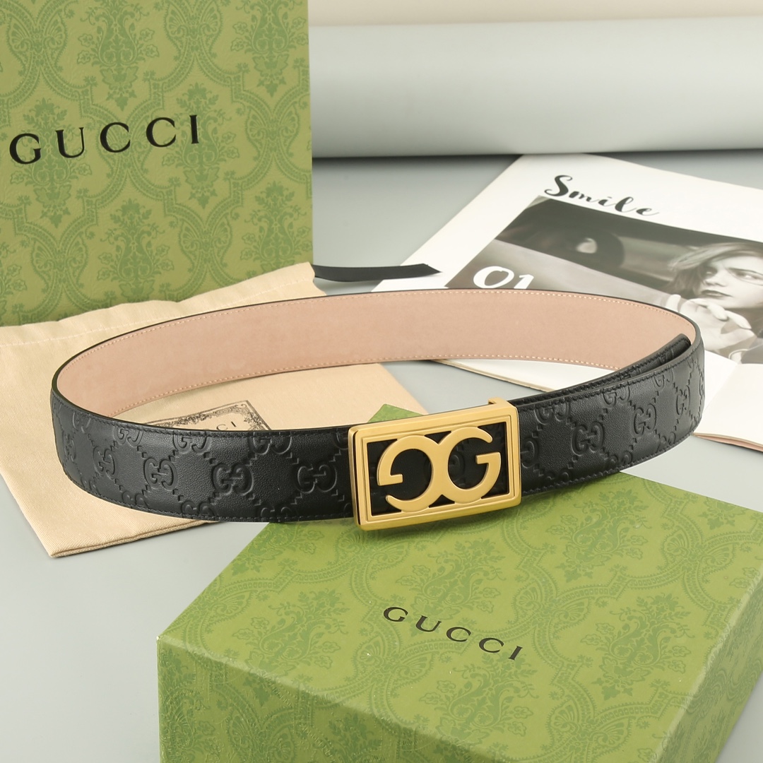 Gucci️头层牛皮宽3.8CM官网