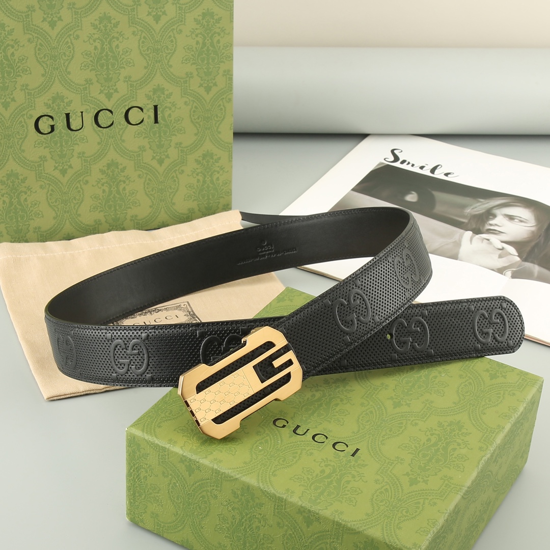 Gucci️头层牛皮宽3.8CM官网
