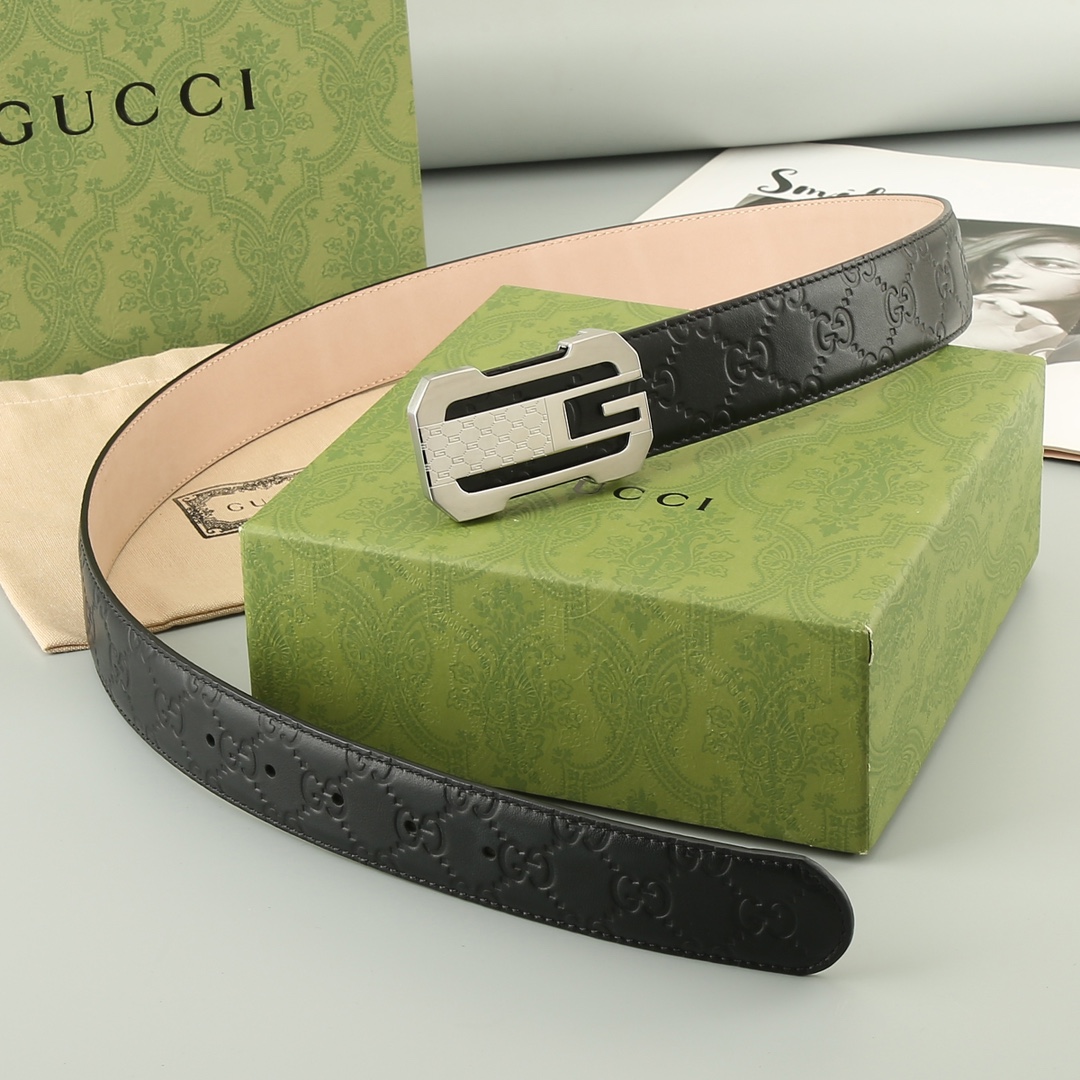 Gucci️头层牛皮宽3.8CM官网