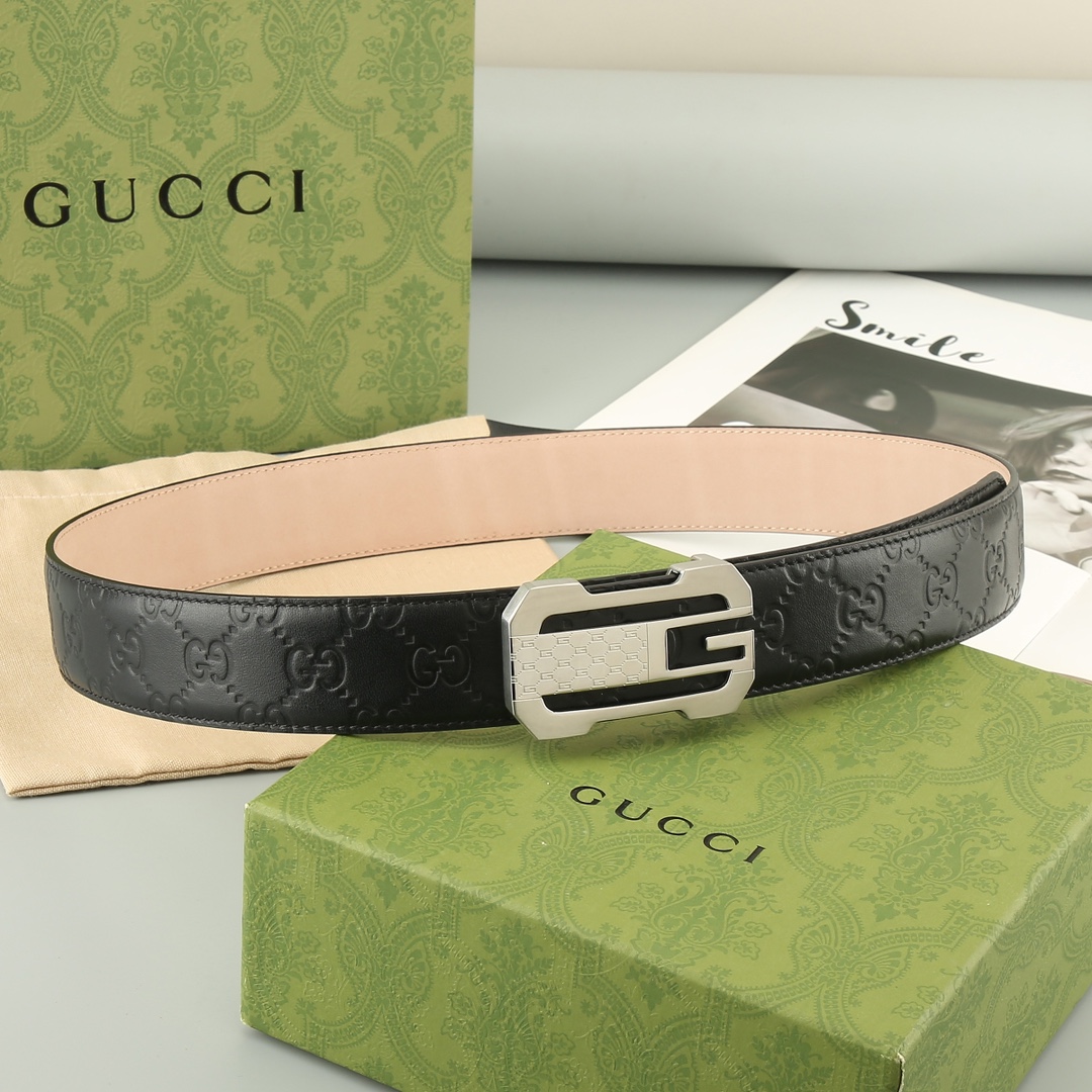 Gucci️头层牛皮宽3.8CM官网