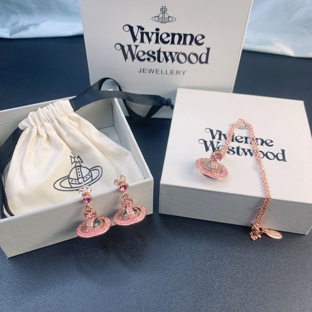 NO:103405,80 earrings 80 necklaces, Queen Mother Pink Diamond Three-dimensional Saturn Earrings Necklace Set, Queen Mother Necklace, Queen Mother Earrings, Necklace1986090980耳钉80项链 西太后粉钻立体土星耳环项链套装,西太后项链西太后耳钉,earrings,necklace,Jewelry