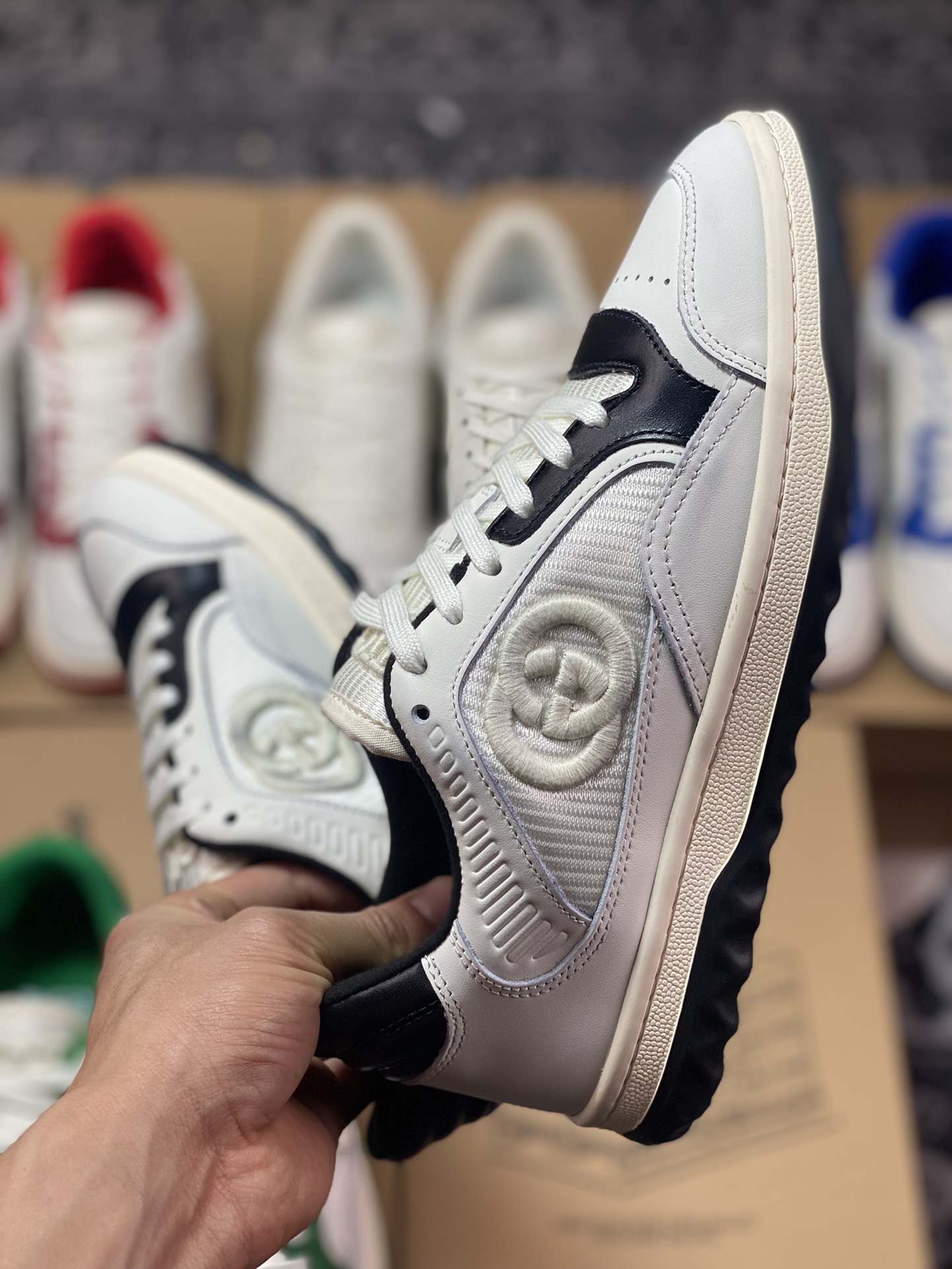 Gucci Mac 80 Low Sneaker series low-top retro sneakers 