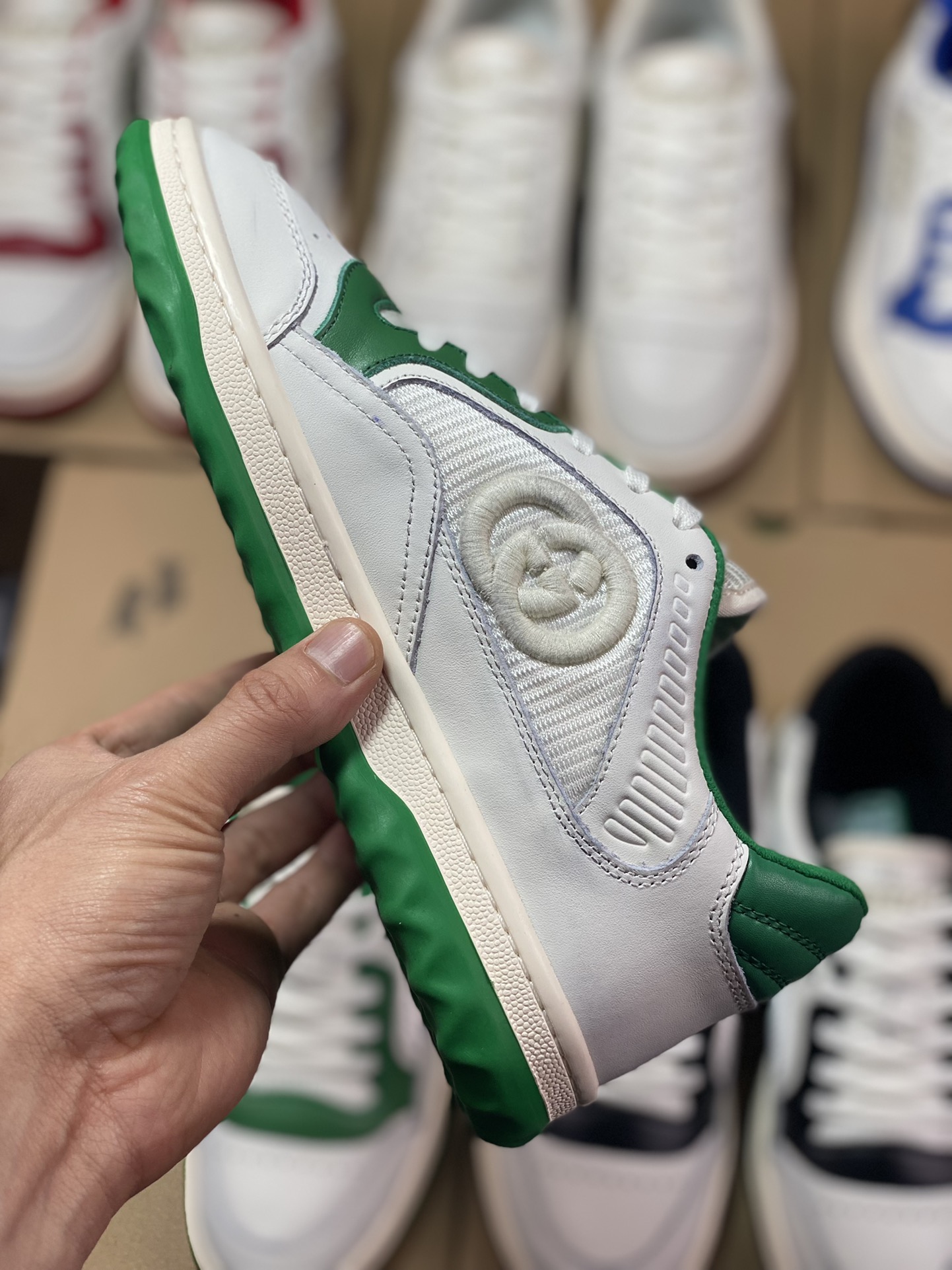 Gucci Mac 80 Low Sneaker series low-top retro versatile casual sports sneakers 
