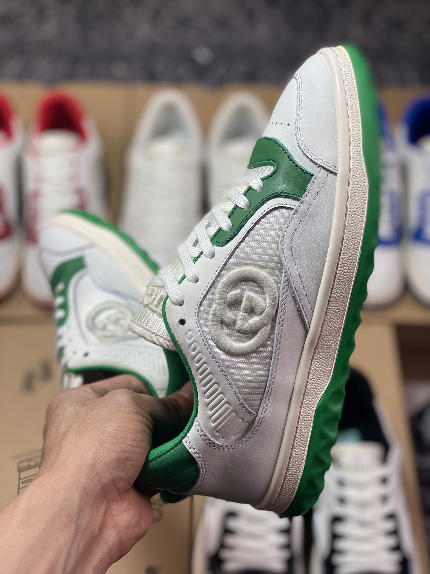 Gucci Mac 80 Low Sneaker series low-top retro versatile casual sports sneakers 