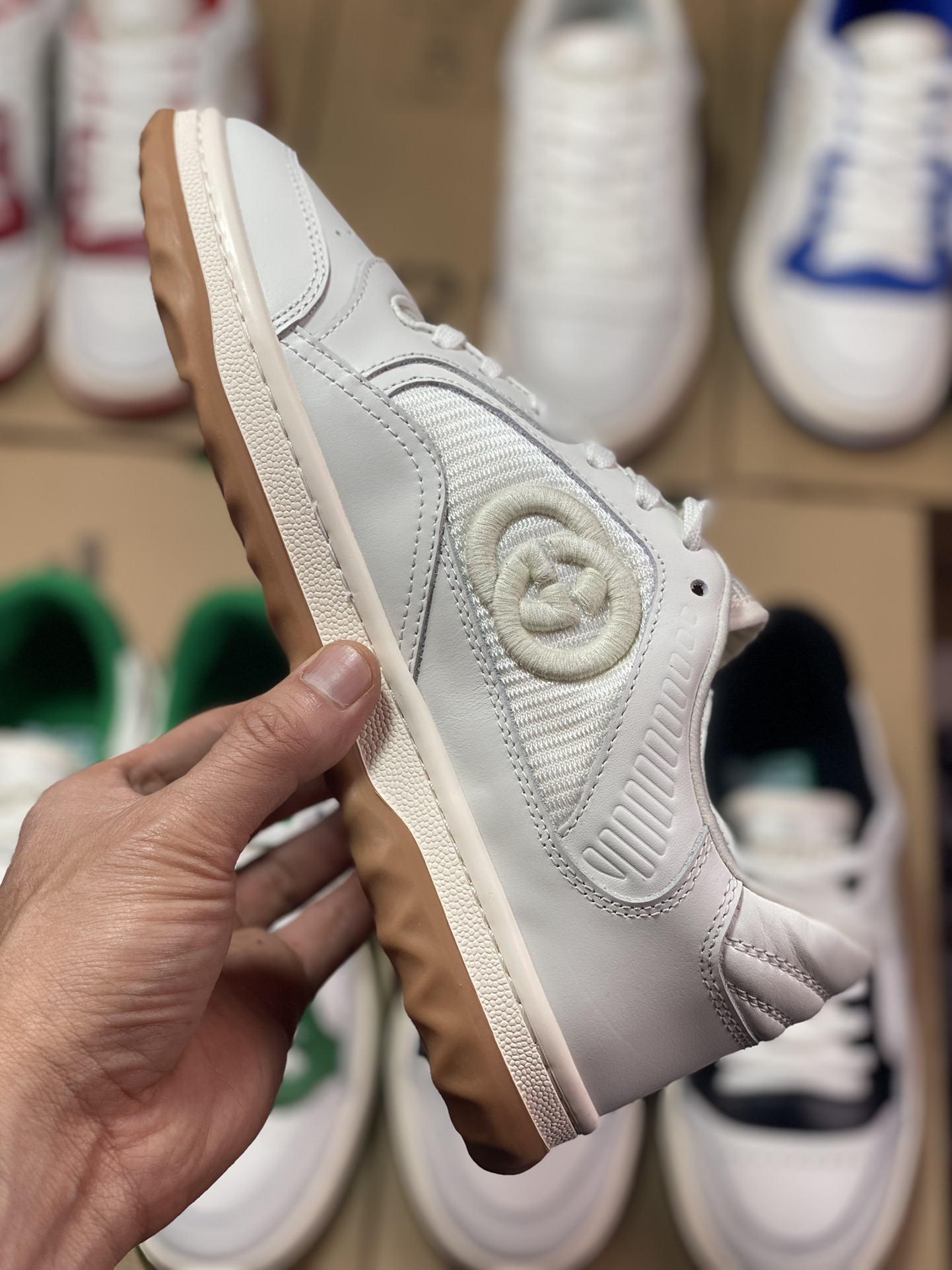 Gucci Mac 80 Low Sneaker series low-top retro versatile dirty sneakers 