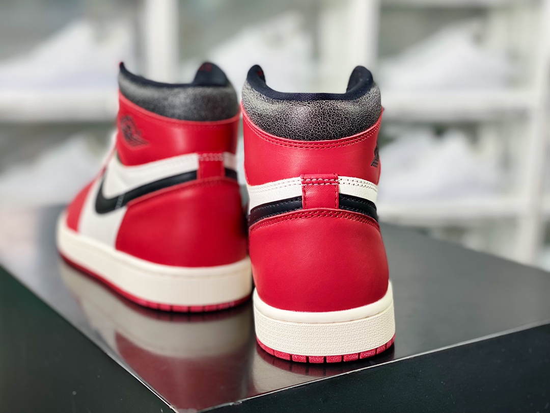 420 Air Jordan 1 Retro High OG"Chicago Reimagined"AJ1代篮球鞋“裂纹白黑红芝加哥”DZ5485-612