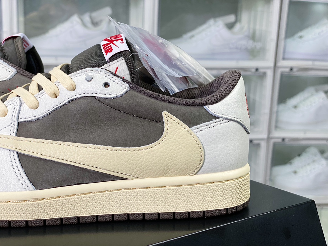 400 Travis Scott x 【Nike】 Wmns Air Jordan 1 Low OG"Olive"AJ1乔丹一代篮球鞋“TS联名反转摩卡棕白3.0倒钩”DM7866-162