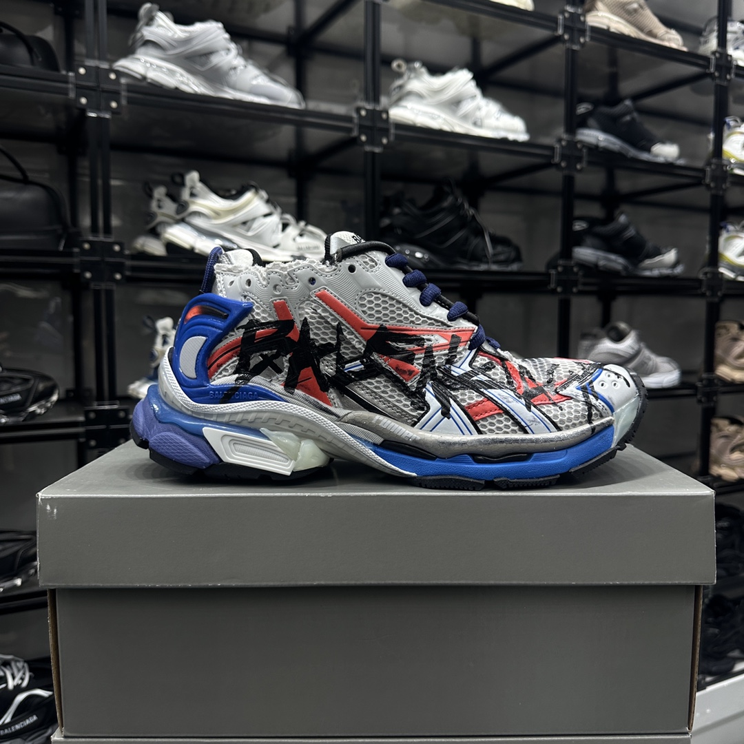 NO:747010,Ordinary high version details appreciation BALENCIA*RUNNER, dad shoes, balenciaga19860909普通高版本 细节鉴赏  BALENCIA*RUNNER,老爹鞋,balenciaga,Women's Shoes