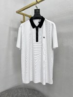 Louis Vuitton Sun Protection Clothing T-Shirt Black Blue White Men Spandex Summer Collection Fashion Short Sleeve