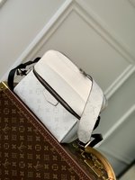 Louis Vuitton LV Outdoor Messenger Bags best website for replica
 Beige Silver White Men Monogram Canvas Spring/Summer Collection M30873