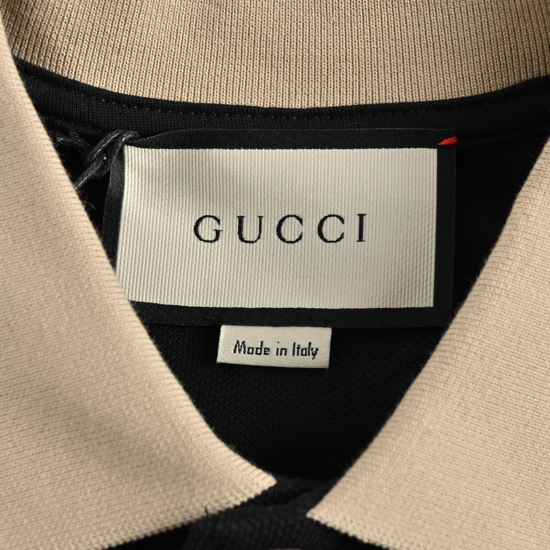 Gucci/古驰 20ss 反光织带Polo短袖