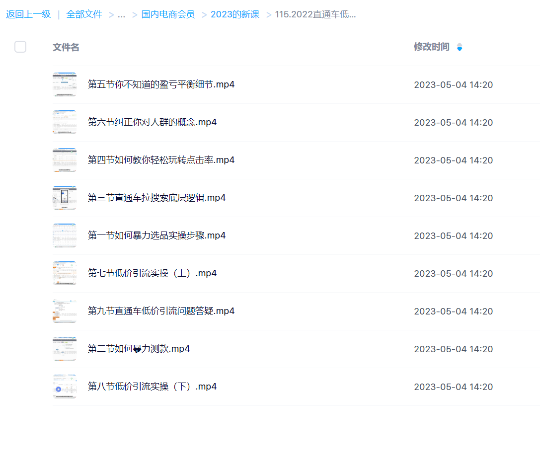 115.2022直通车低价引流玩法课程(茂隆)