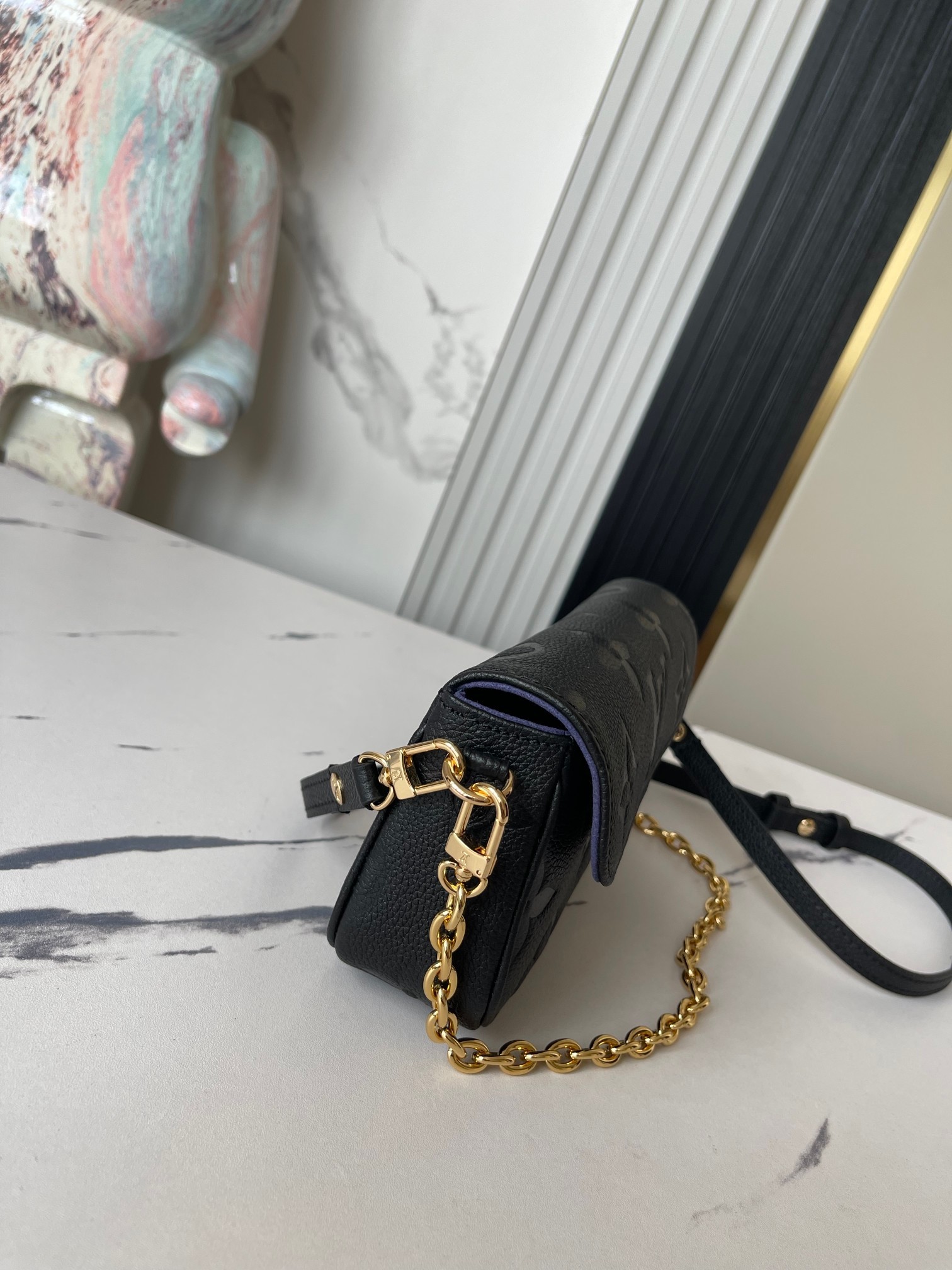 顶级原单独家实拍M82154黑色全皮链条包系列WalletOnChainIvy手袋取材Monogram帆