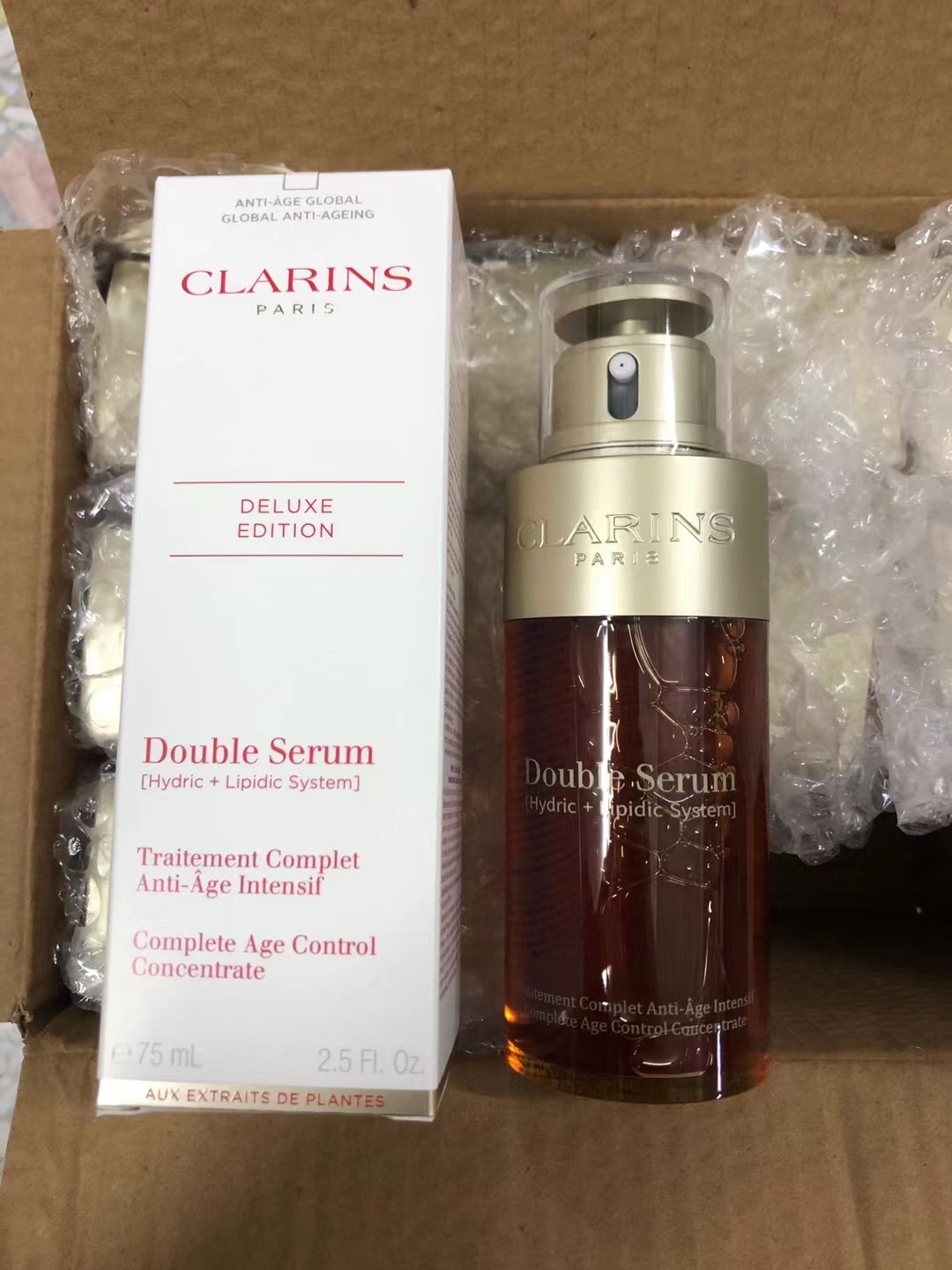 90. Esencia doble Clarins 75ml/Versión Mingtong 🔜 Versión Mingtong. ¡Alta calidad❗️🇫🇷Clarins esencia doble 75ml ¡Env…