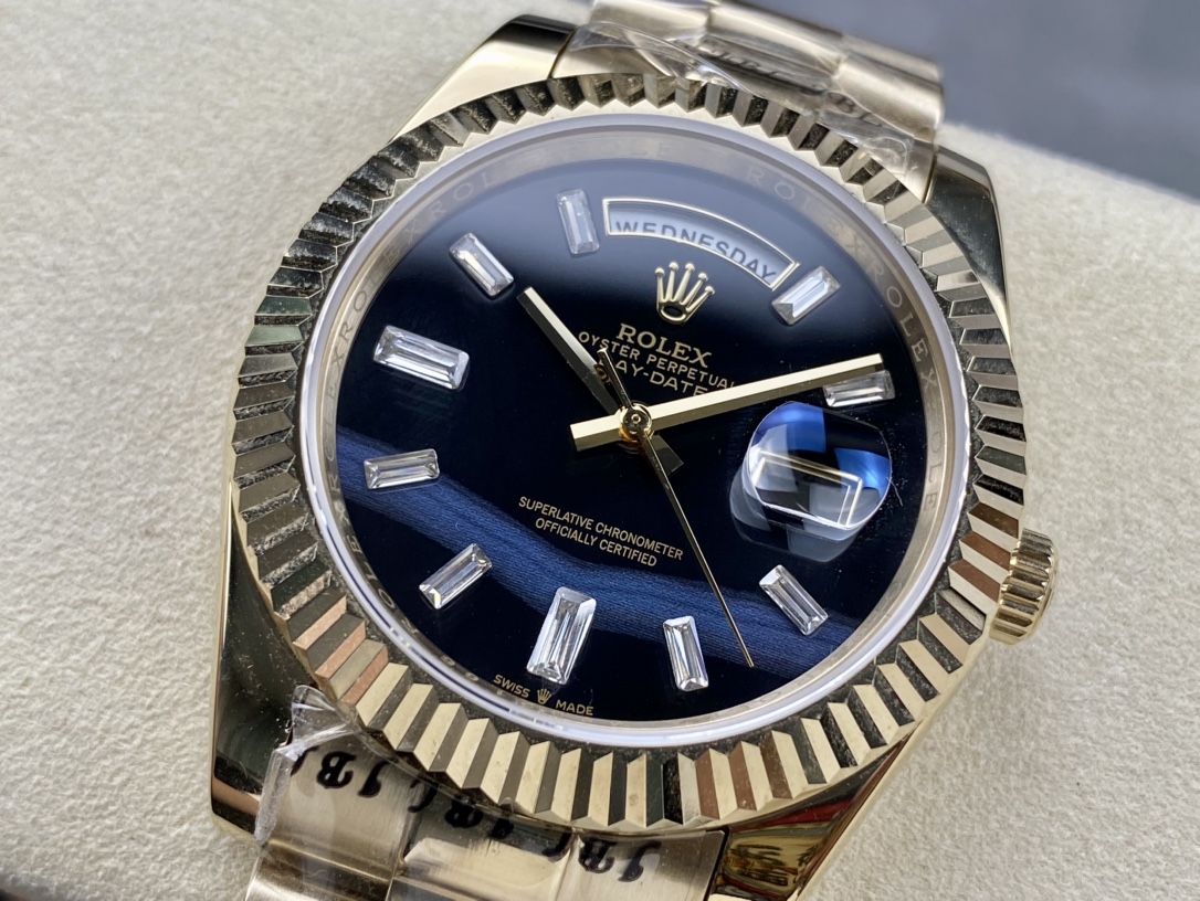 SK厂 劳力士Rolex 双历 星期日志型系列 40mm 自動巻き腕時計