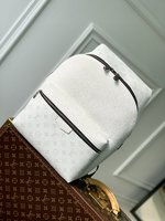 Louis Vuitton LV Discovery Bags Backpack White Men Monogram Canvas m30232