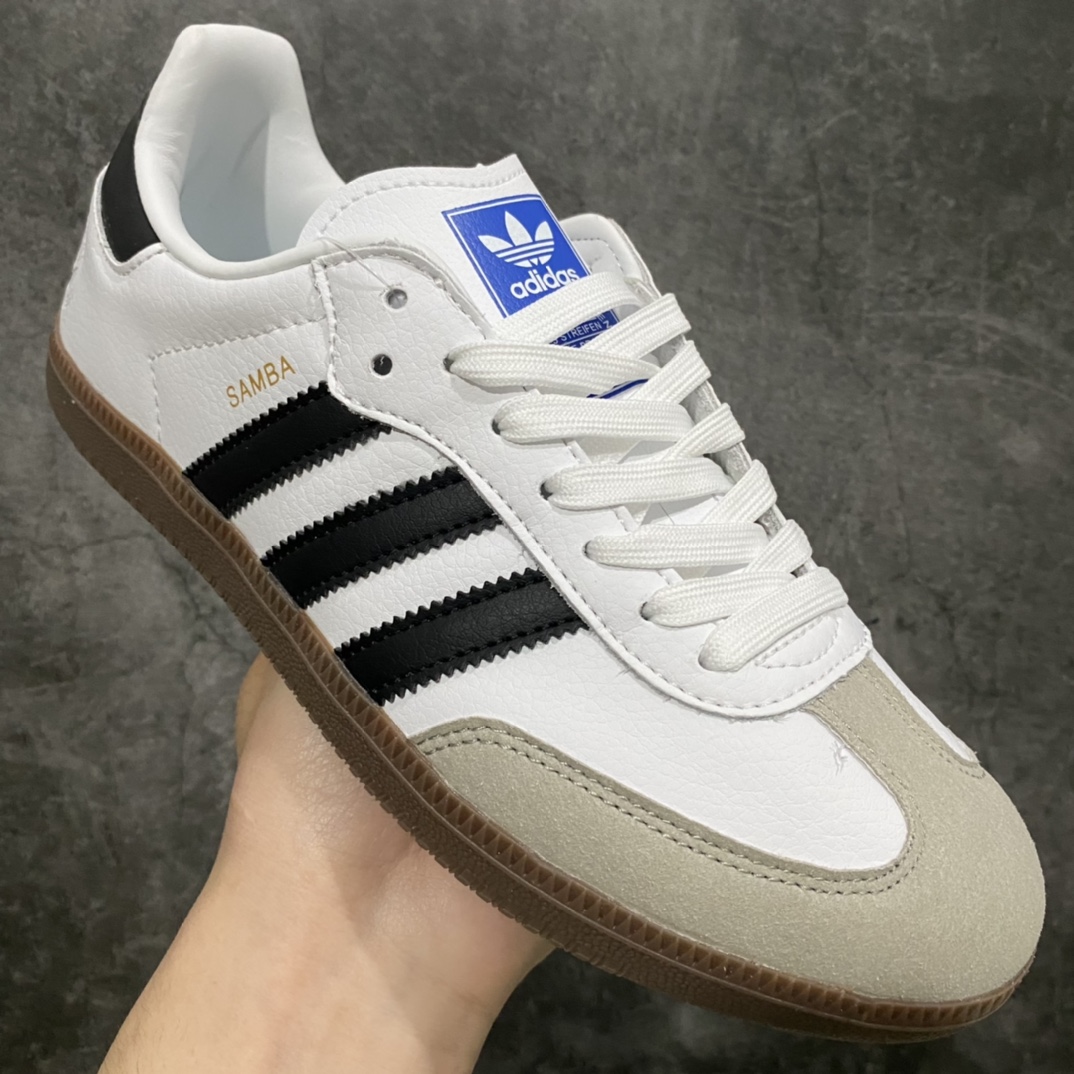 [Pure original] AD Samba OG FT Samba white blackboard shoes B75806