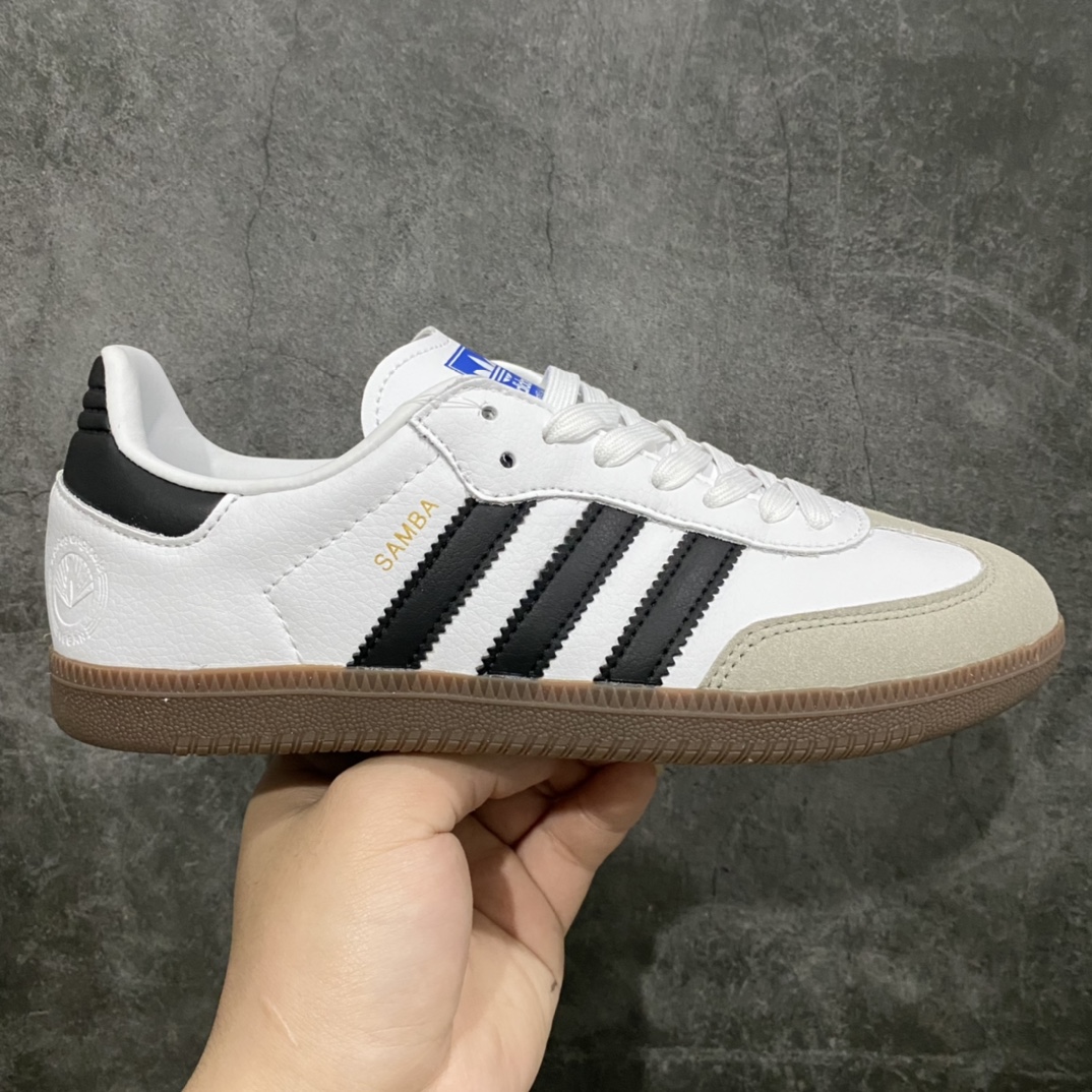 [Pure original] AD Samba OG FT Samba white blackboard shoes B75806