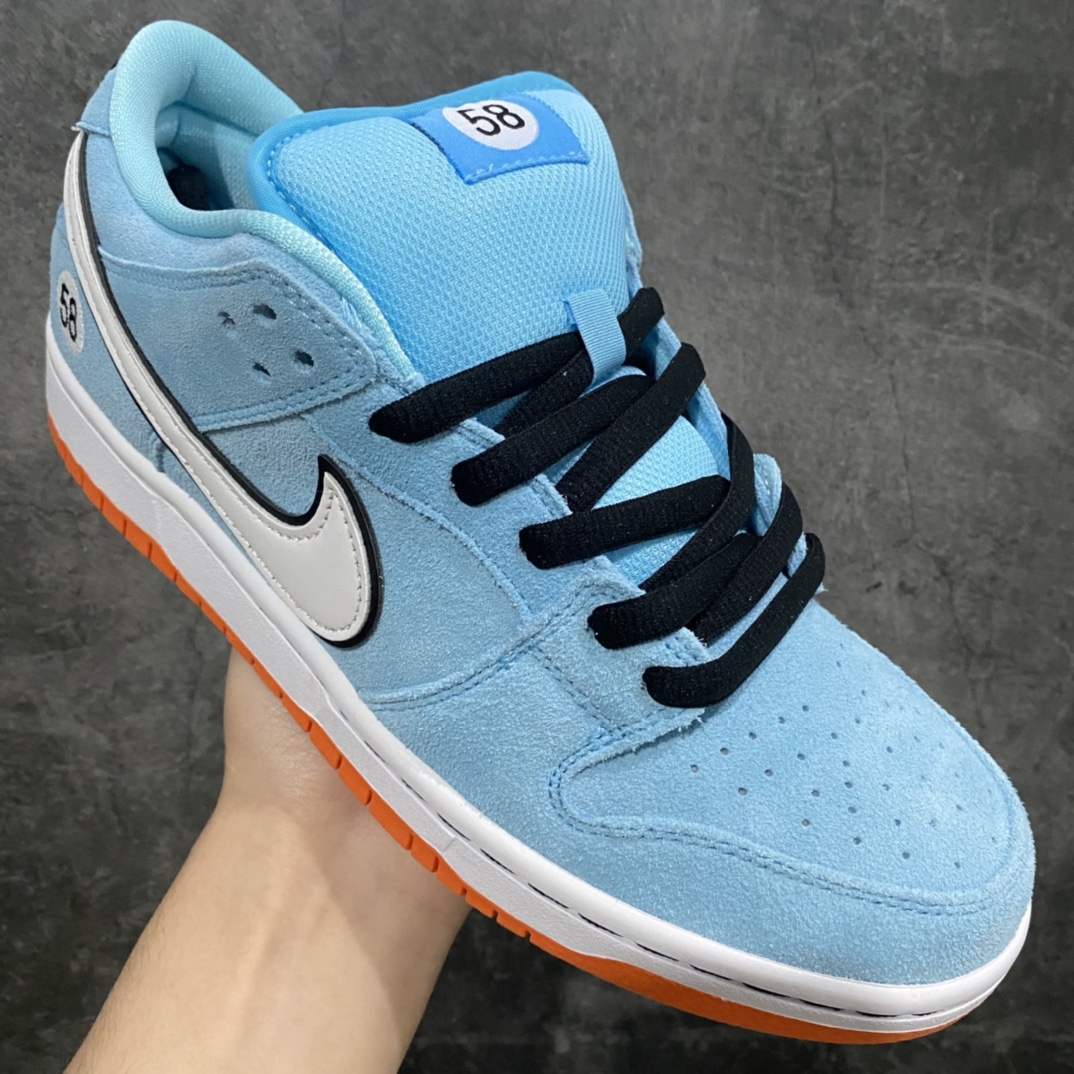 WE CLUB 58 x NIKE SB Dunk Low Pro ”Club 58 Gulf” Dunk Series Low-top Sneakers BQ6817-401