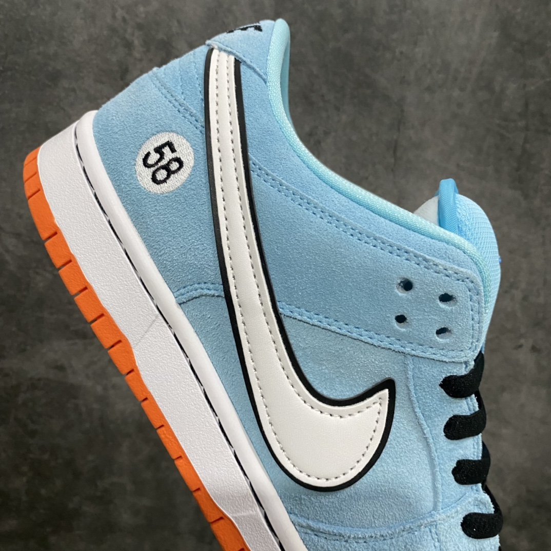 WE CLUB 58 x NIKE SB Dunk Low Pro ”Club 58 Gulf” Dunk Series Low-top Sneakers BQ6817-401